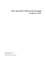 H3C SecPath F1000-AI-X0 Installation Manual preview