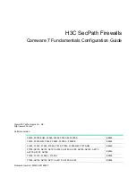 Preview for 1 page of H3C SecPath F1000-AK108 Configuration Manual