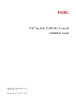 H3C SecPath F5000-A5 Installation Manual предпросмотр