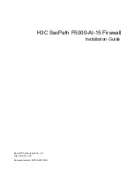 Предварительный просмотр 1 страницы H3C SecPath F5000-AI-15 Installation Manual