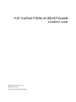 Preview for 1 page of H3C SecPath F5000-AI-20 Installation Manual