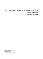 H3C SecPath L5000-E Installation Manual preview