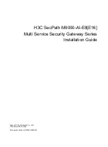 H3C SecPath M9000-AI-E16 Installation Manual preview