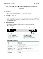 H3C SecPath M9000-S NSQM2FWDFG0 Manual preview