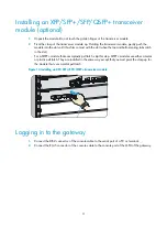 Preview for 14 page of H3C SecPath M9000 Series Installation, Quick Start