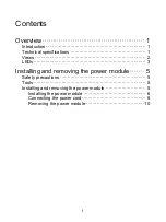 Preview for 3 page of H3C SecPath PSR300-12A2 User Manual