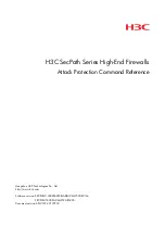 H3C SecPath Series Command Reference Manual preview