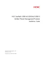 Preview for 1 page of H3C SecPath U200 Series Installation Manual