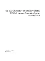 H3C SecPathT5000-C Installation Manual preview