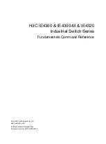 Предварительный просмотр 1 страницы H3C SOHO IE4300 Command Reference Manual