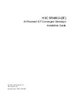 H3C SR6602-I AI Series Installation Manual предпросмотр