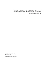 Preview for 1 page of H3C SR6604 Installation Manual