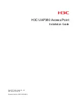 H3C UAP380 Installation Manual preview