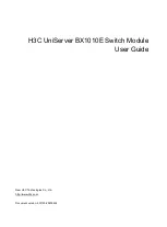 H3C UniServer BX1010E User Manual preview