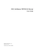 H3C UniServer R2700 G3 User Manual preview