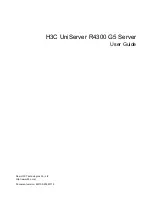 H3C UniServer R4300 G5 User Manual preview