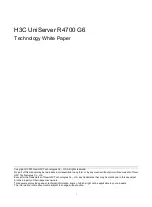 H3C UniServer R4700 G6 Technology White Paper preview