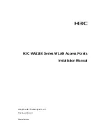 Preview for 1 page of H3C WA2210-AG Installation Manual