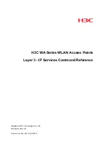 H3C WA2600 Series Command Reference Manual preview