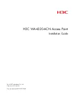 Preview for 1 page of H3C WA4320-ACN Installation Manual