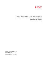 Preview for 1 page of H3C WA4320i-ACN Installation Manual