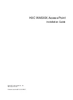 Preview for 1 page of H3C WA530X Installation Manual