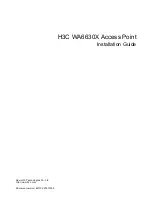 Preview for 1 page of H3C WA6630X Installation Manual