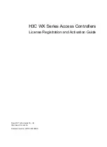 H3C WX Series Registration And Activation Manual preview