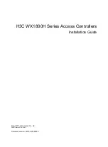 H3C WX1800H series Installation Manual preview