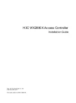 Preview for 1 page of H3C WX2880X Installation Manual