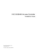 H3C WX3840X Installation Manual preview