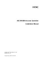 H3C WX5004 Installation Manual предпросмотр