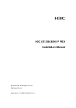 H3C XE 200/2000 IP Installation Manual preview