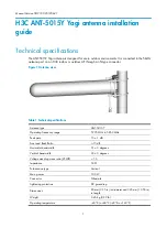 Preview for 2 page of H3C Yagi ANT-5015Y Installation Manual