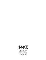 Preview for 16 page of Haake 10234 Installation And Operating Manual