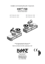 Haake 10242 Installation And Operating Manual preview