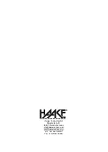 Preview for 16 page of Haake 10242 Installation And Operating Manual