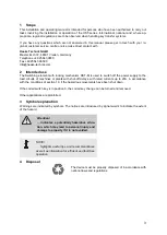 Preview for 3 page of Haake HST-M2 Installation And Operating Manual