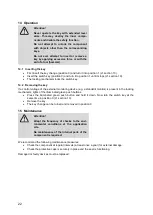 Preview for 22 page of Haake HST-M2 Installation And Operating Manual