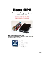 Haas GPS Text-N-Track H1000 Installation Manual preview