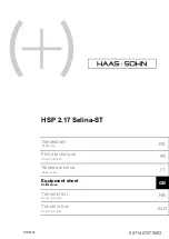 HAAS + SOHN HSP 2.17 Equipment Sheet предпросмотр