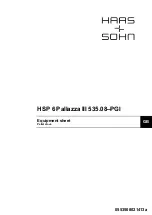 Предварительный просмотр 1 страницы HAAS + SOHN HSP 6 Pallazza III 535.08-PGI Equipment Sheet