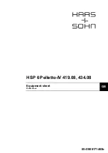 HAAS + SOHN HSP 6 Pelletto-IV 419.08 Equipment Sheet preview