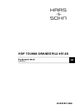 HAAS + SOHN HSP 7 DIANA GRANDE RLU 451.08 Equipment Sheet preview