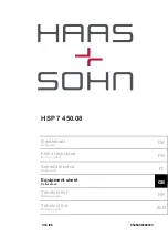 HAAS + SOHN HSP 7 Equipment Sheet preview