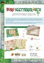 Preview for 2 page of Haba Castle Climbing Frog Instructions Manual