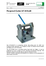 Habasit AF-61/6 30 Series Operating Instructions Manual preview