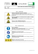 Предварительный просмотр 12 страницы Habasit PM-1056 General Manual Use And Maintenance