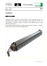 Предварительный просмотр 2 страницы Habasit PM-1606 General Manual Use And Maintenance