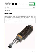 Предварительный просмотр 2 страницы Habasit PM-306 General Manual Use And Maintenance